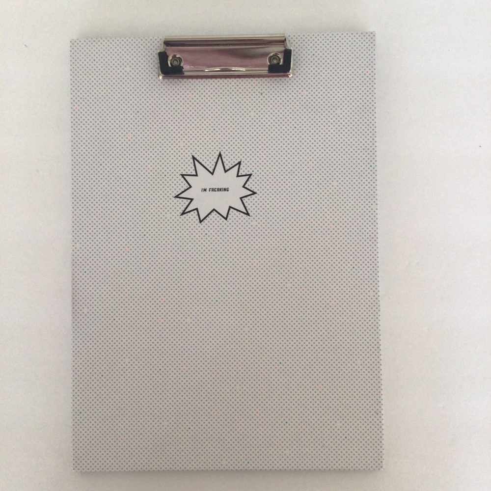 ILUME POLKA DOT CLIPBOARD PADFOLIO NWT